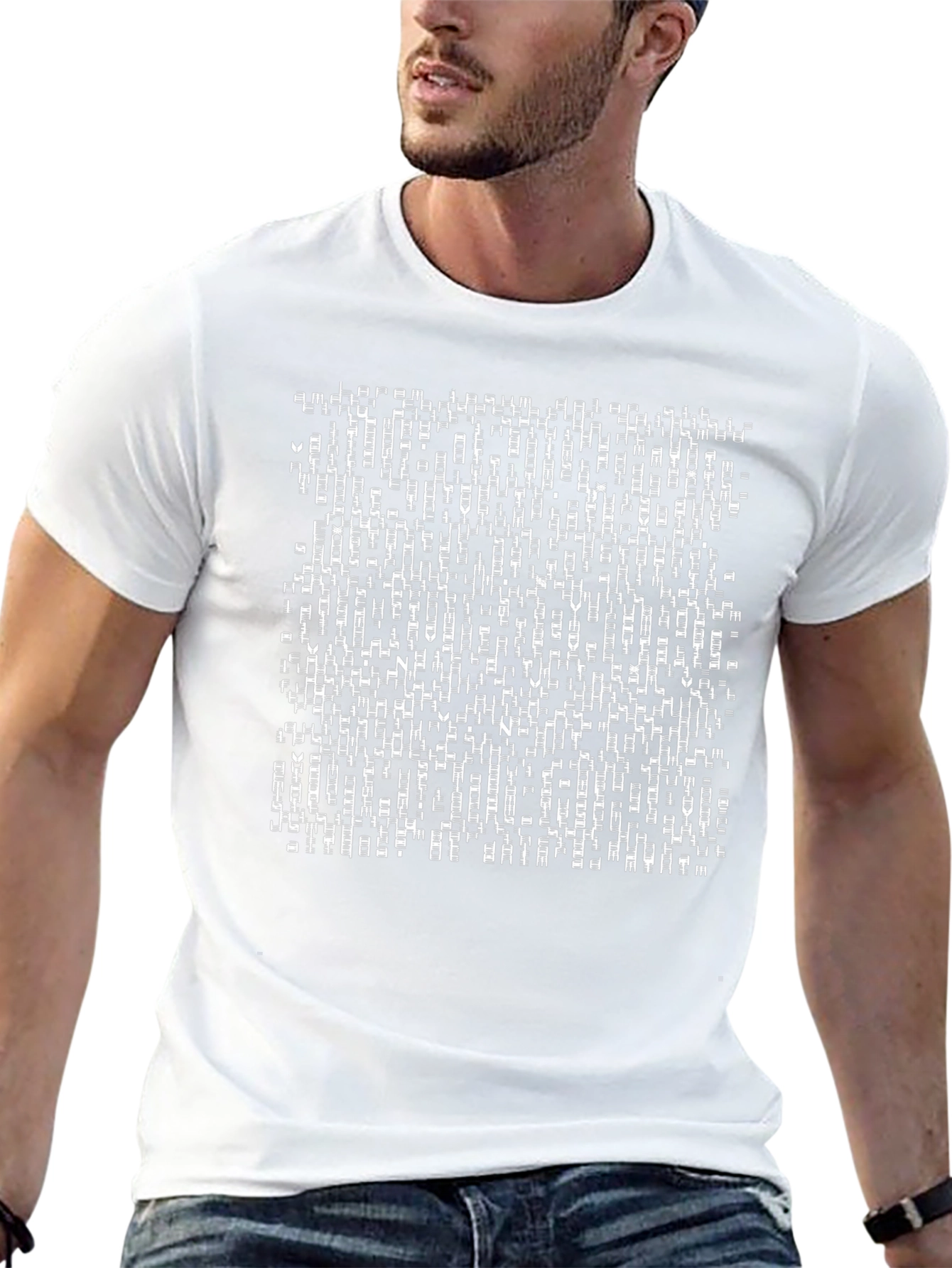 Abstract Graphic Print Tee