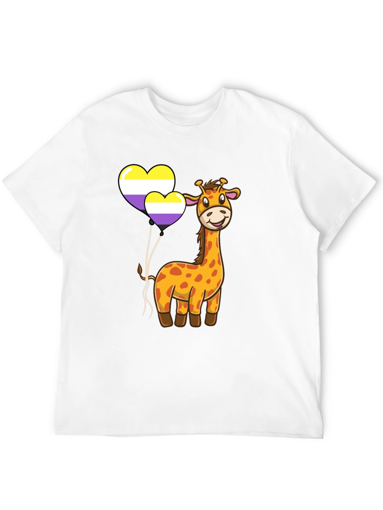 Giraffe Non-Binary Pride T-Shirt