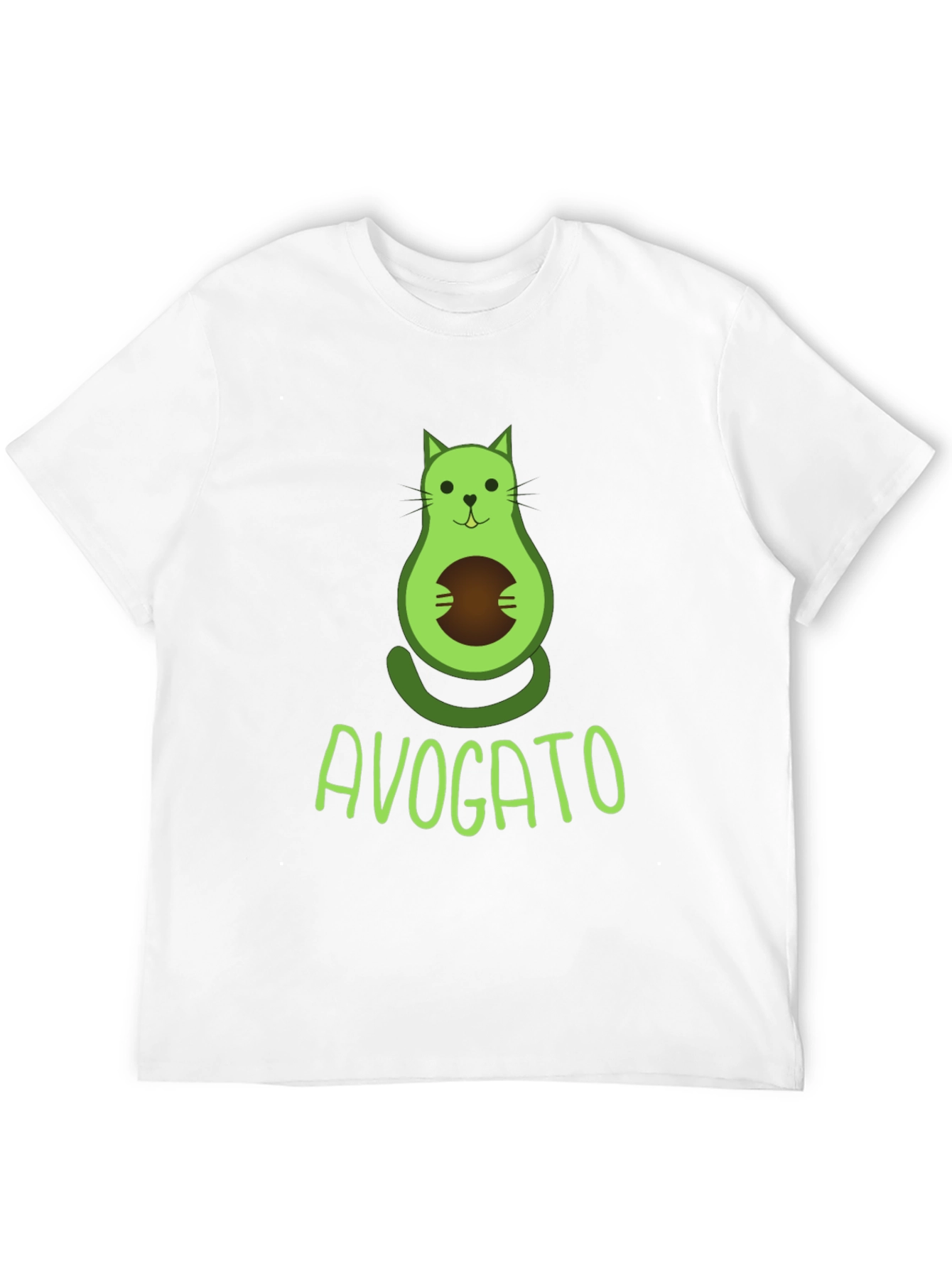 Avogato T-Shirt - Avocado Cat Graphic Tee