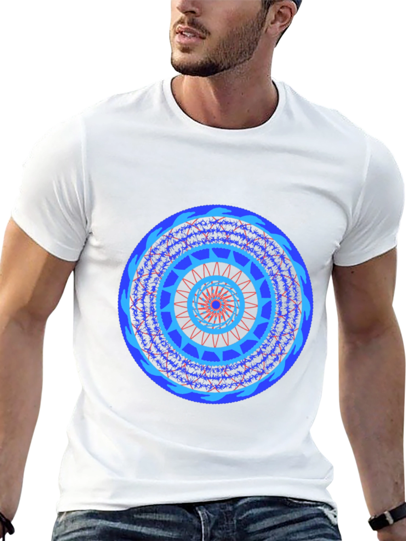 Geometric Mandala Print Tee