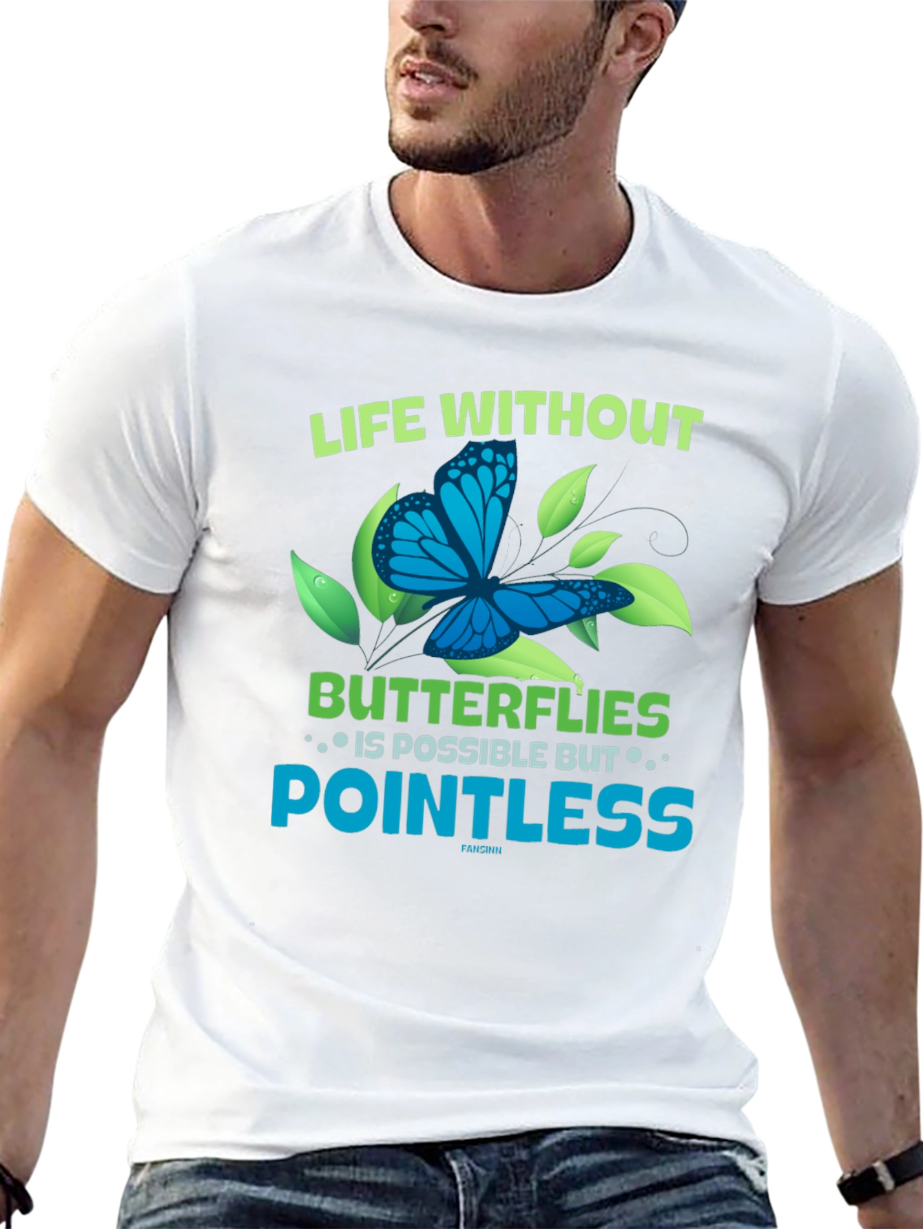 Butterfly Graphic T-Shirt - Life Without Pointless