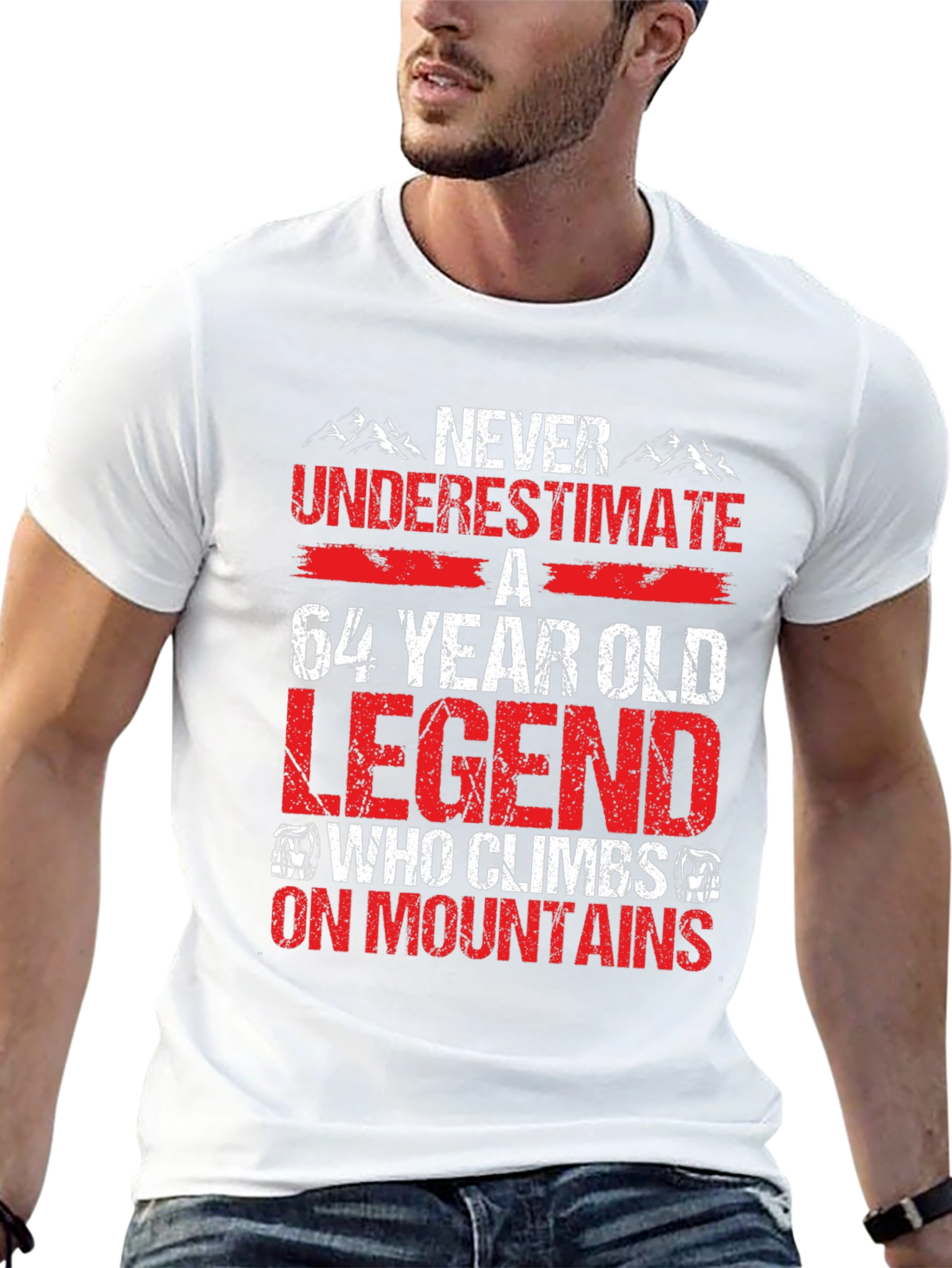64 Year Old Legend Mountain Climber T-Shirt