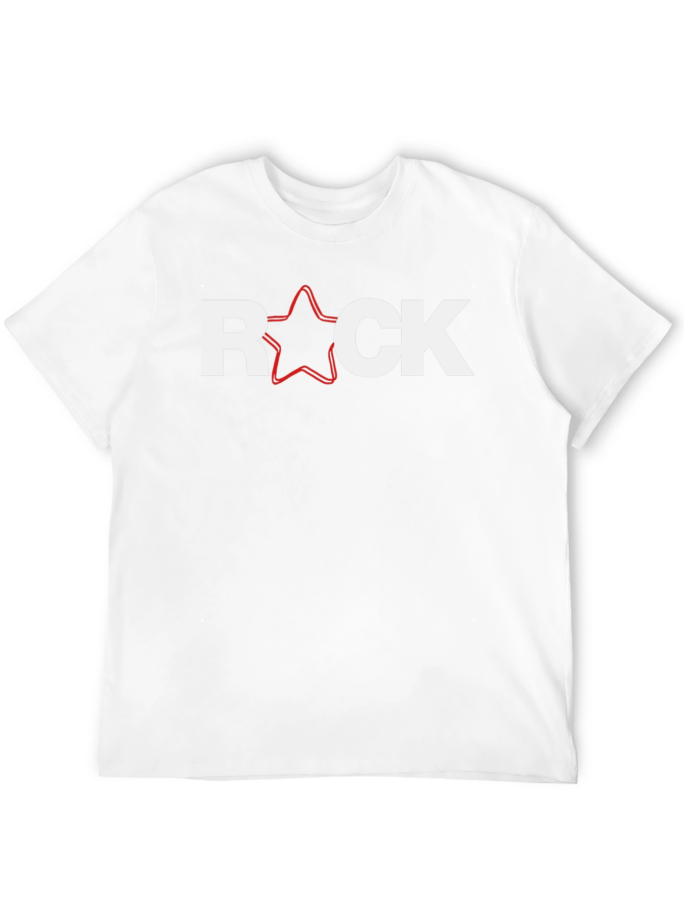 Rock Star Graphic T-Shirt - Classic Crew Neck Tee