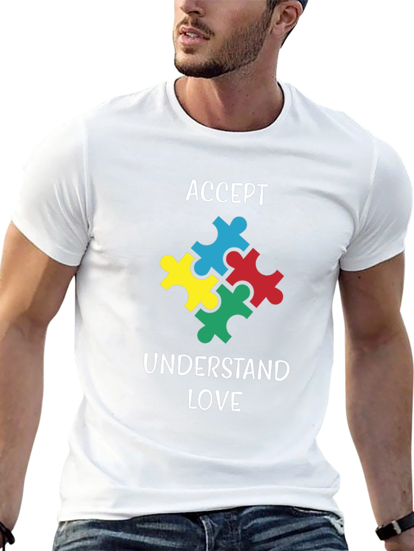 Autism Awareness T-Shirt: Accept Understand Love