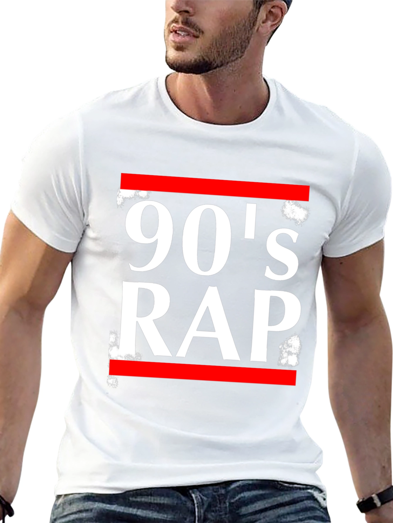 90s Rap Graphic T-Shirt - Black
