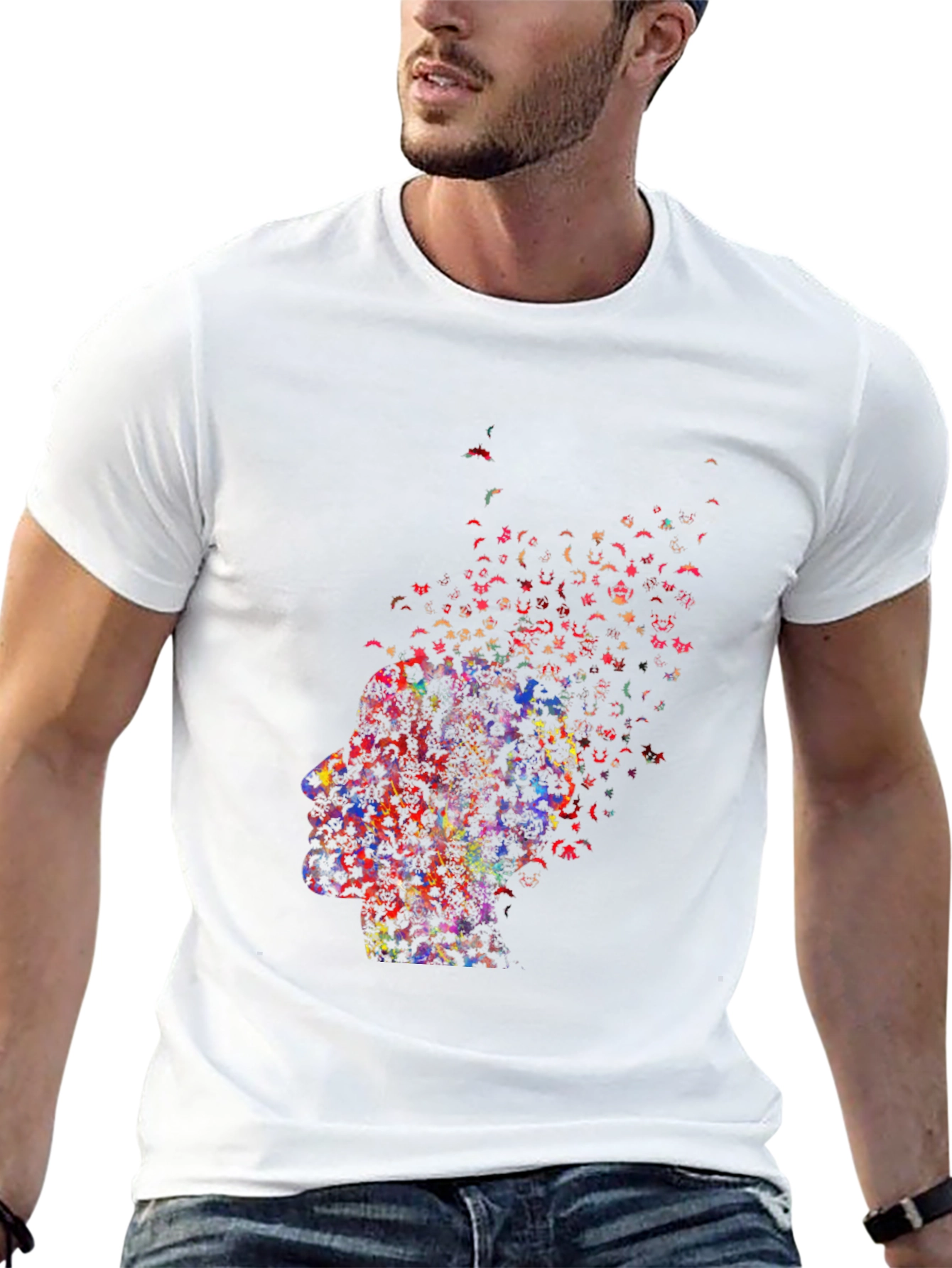 Abstract Butterfly Mind T-Shirt - Black