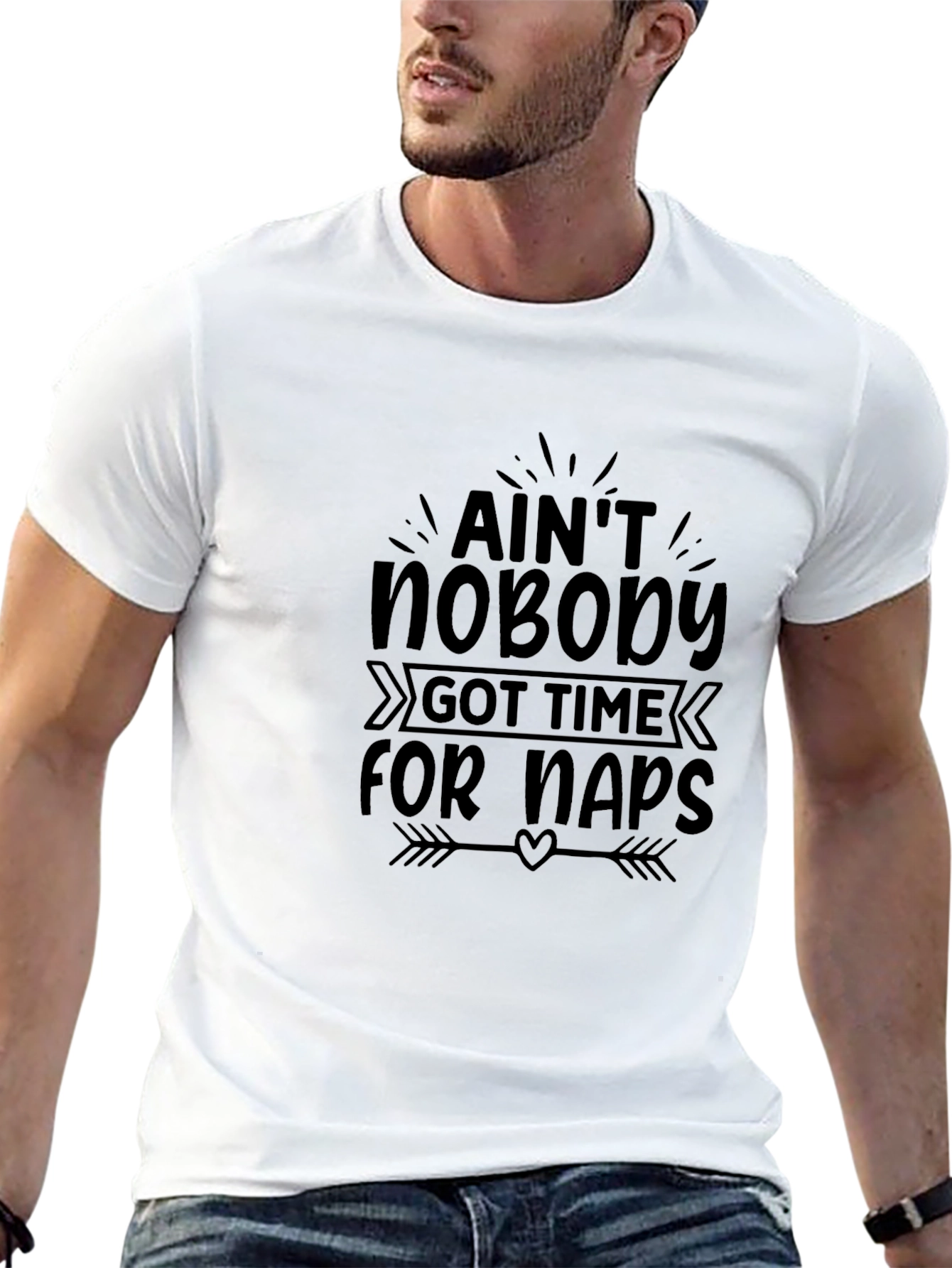Aint Nobody Got Time For Naps Black T-Shirt