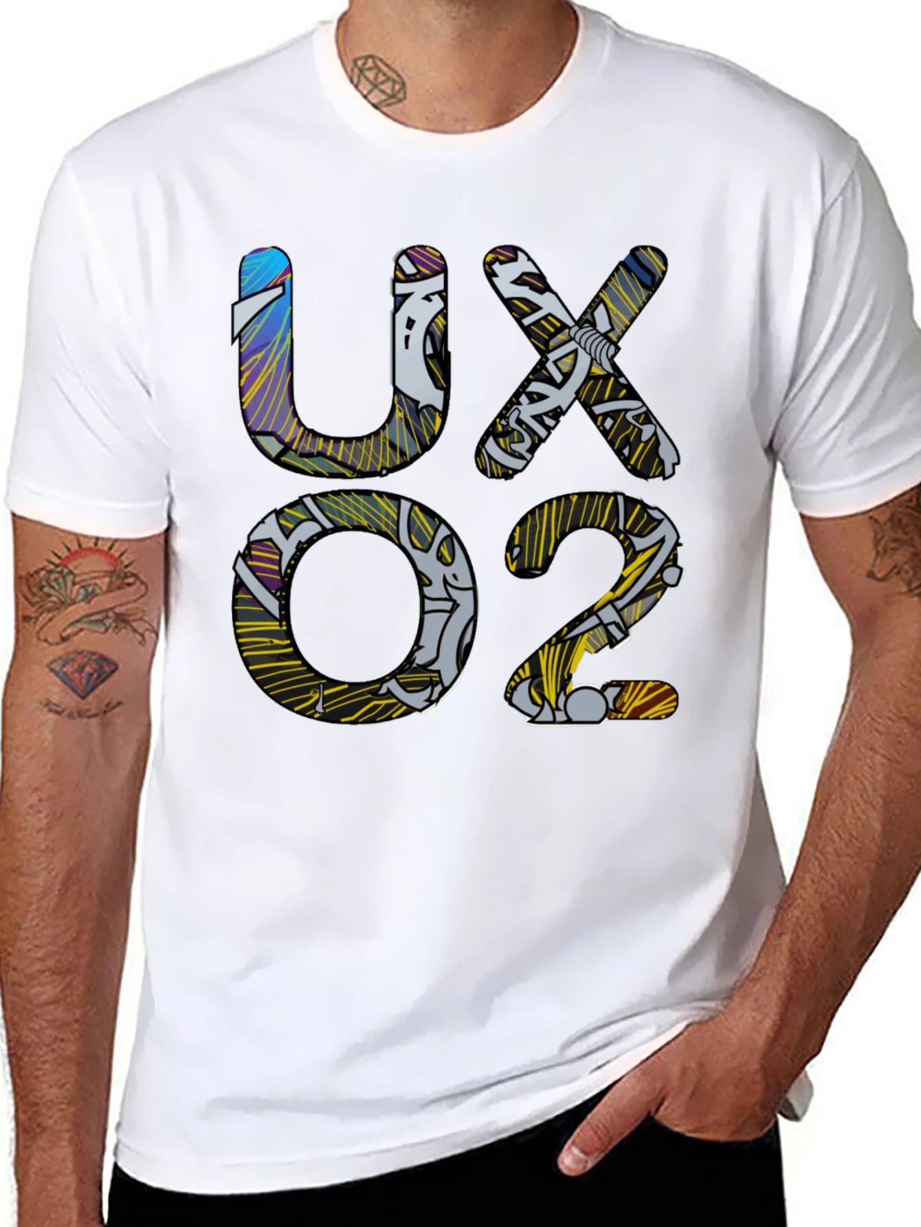 Abstract UXO2 Graphic T-Shirt