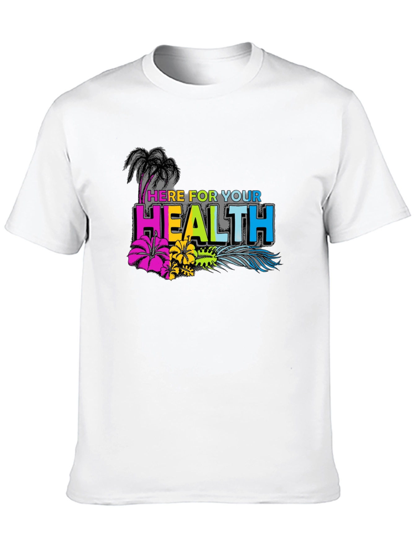 Tropical Health Black Graphic Tee