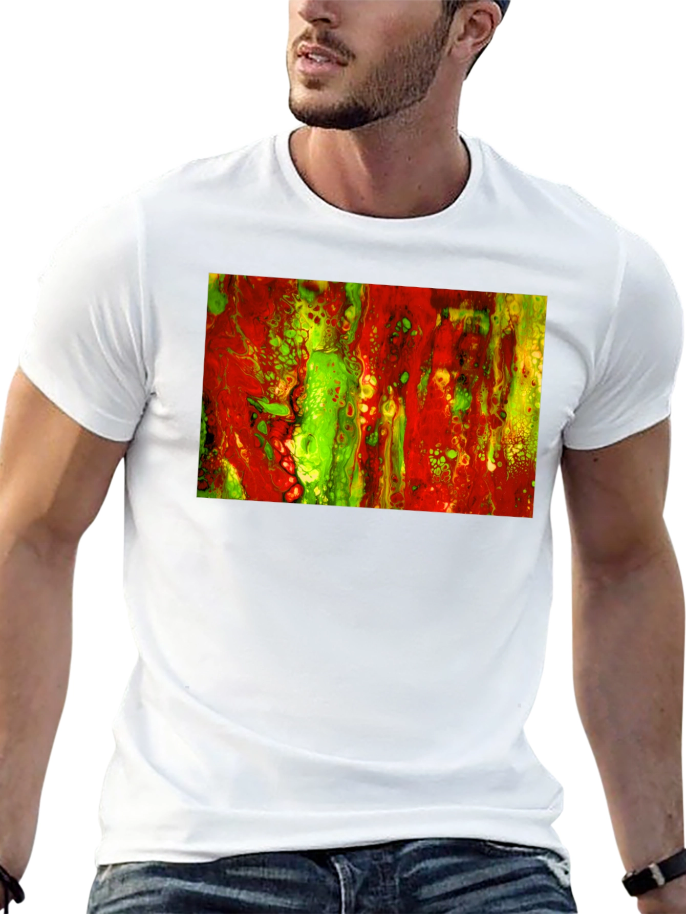 Abstract Art Graphic Tee - Modern Streetwear