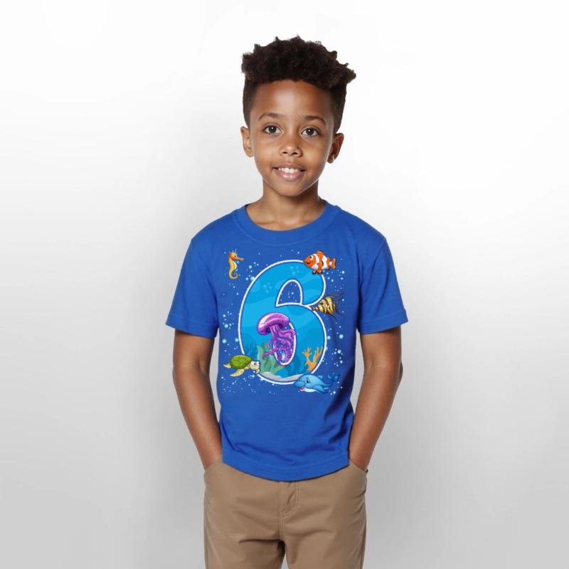 6th birthday Aquarium Fish lover 6 Year Old Sea