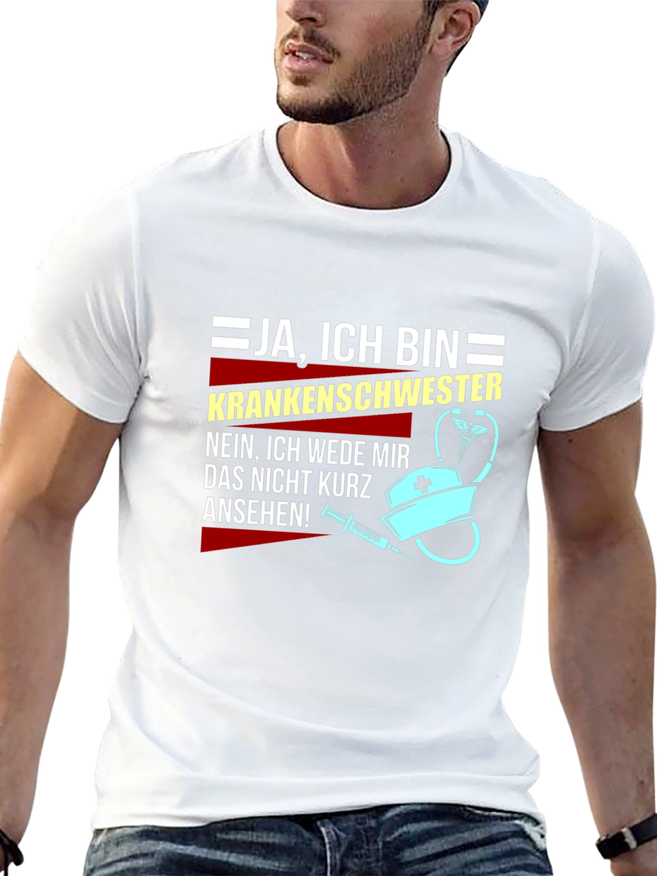 Funny Nurse T-Shirt - Ja Ich Bin Krankenschwester