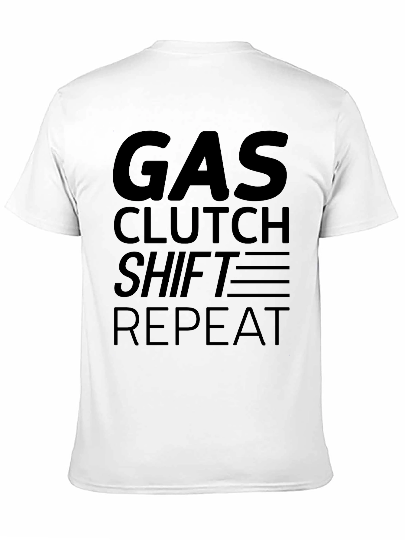 Gas Clutch Shift Repeat Graphic T-Shirt
