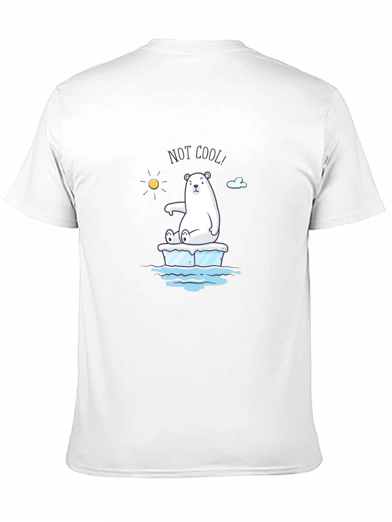 Not Cool Polar Bear Graphic T-Shirt