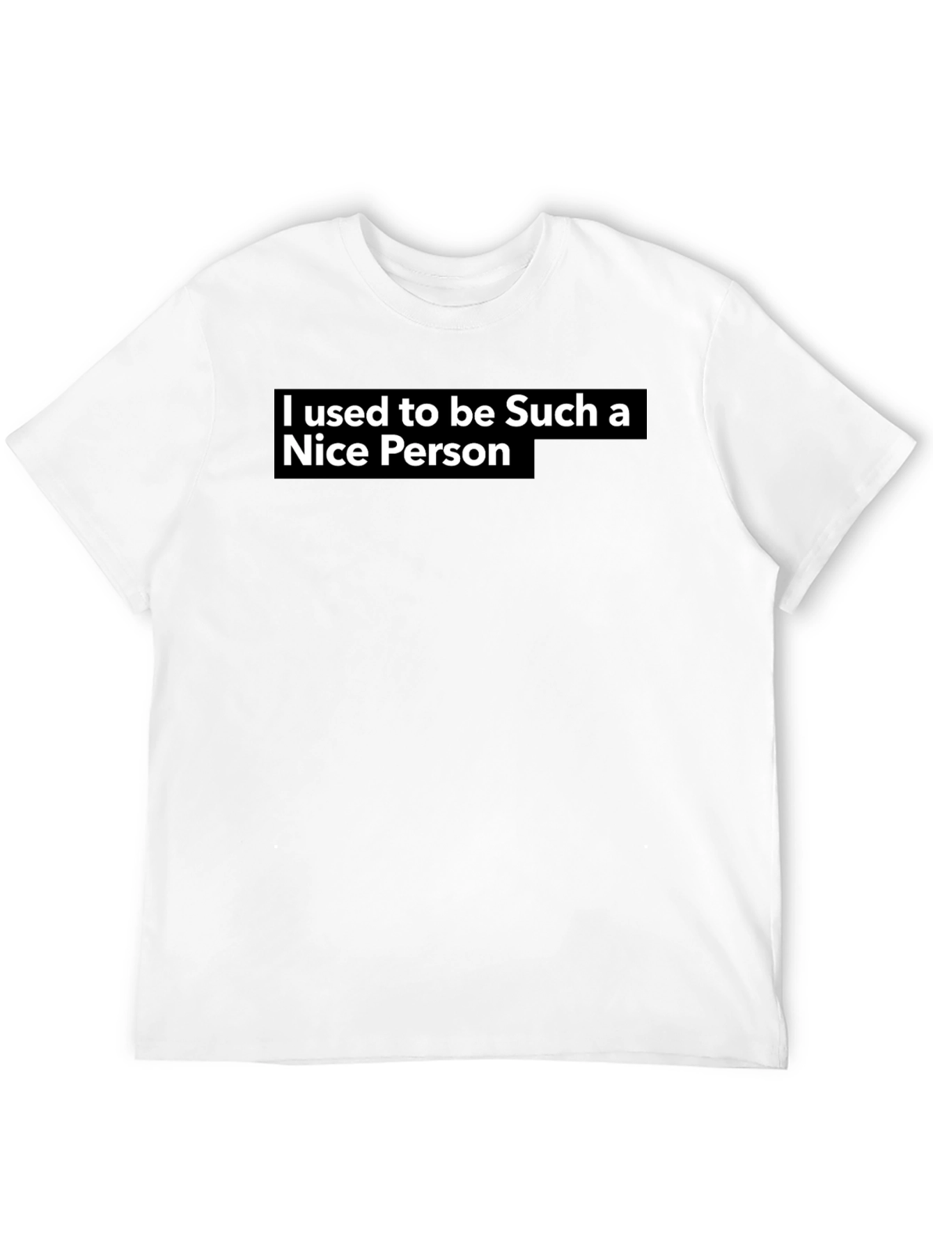 Sarcastic Nice Person Graphic Tee - Black