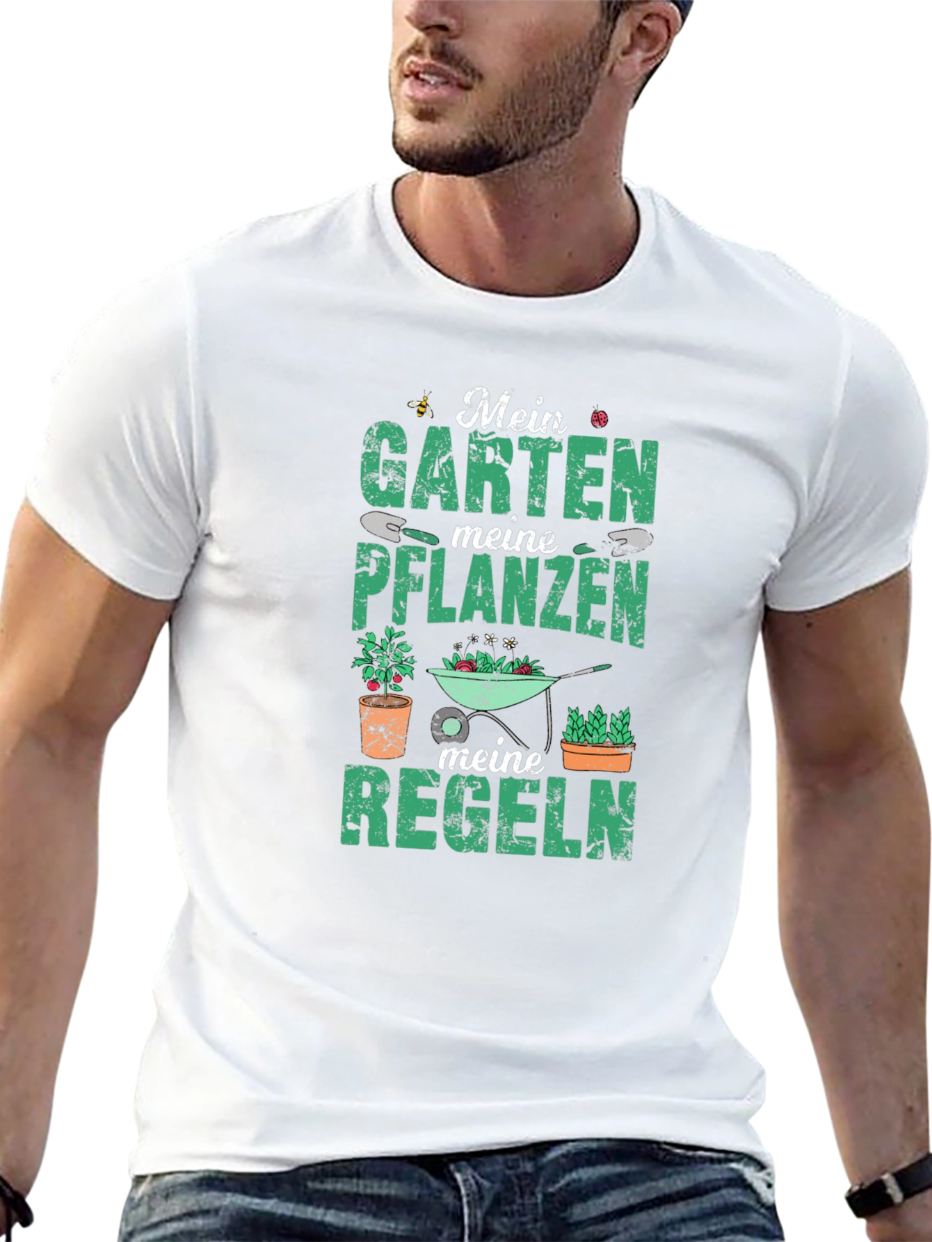 Gardening Rules Black T-Shirt
