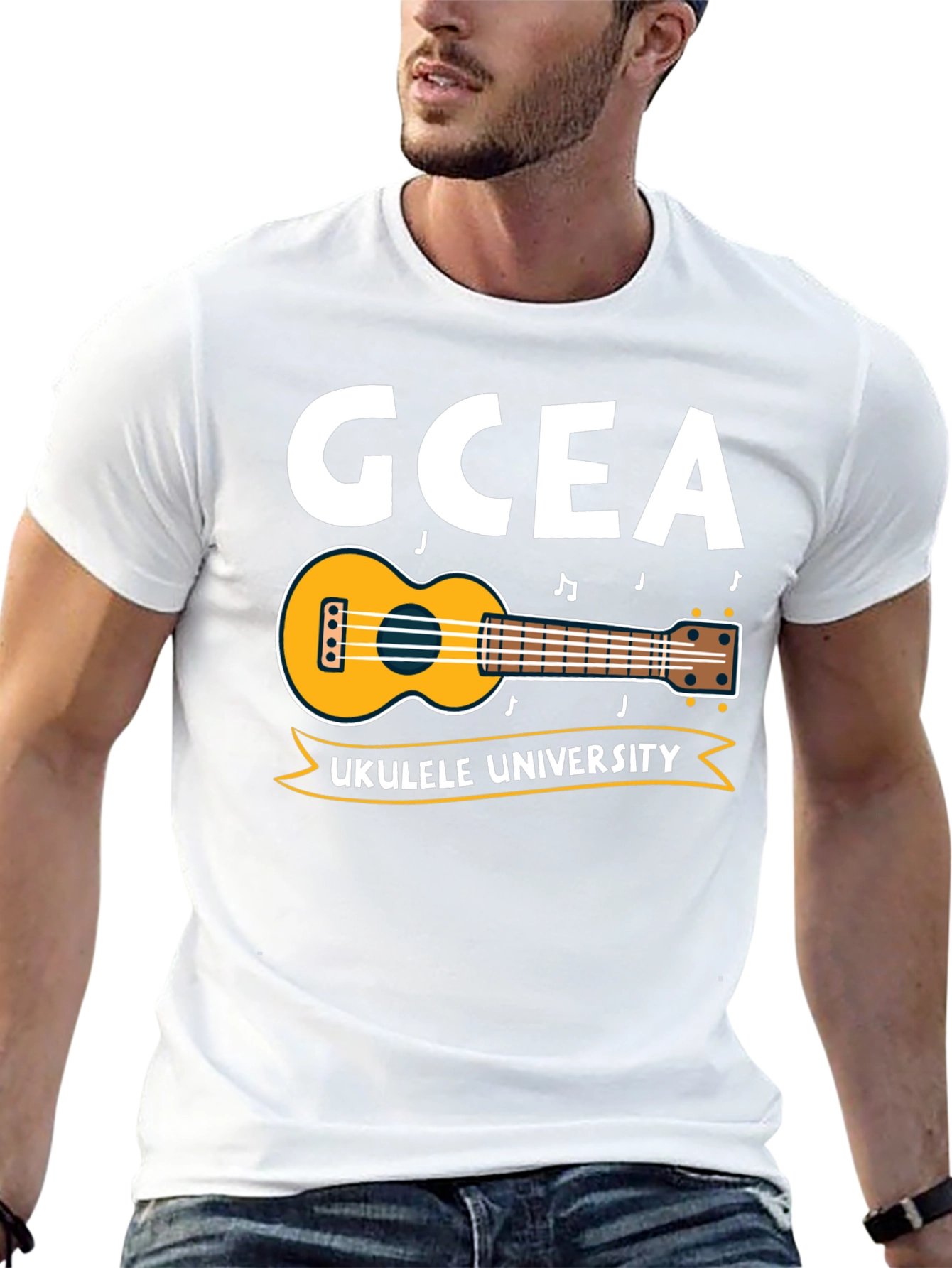 GCEA Ukulele University Black T-Shirt