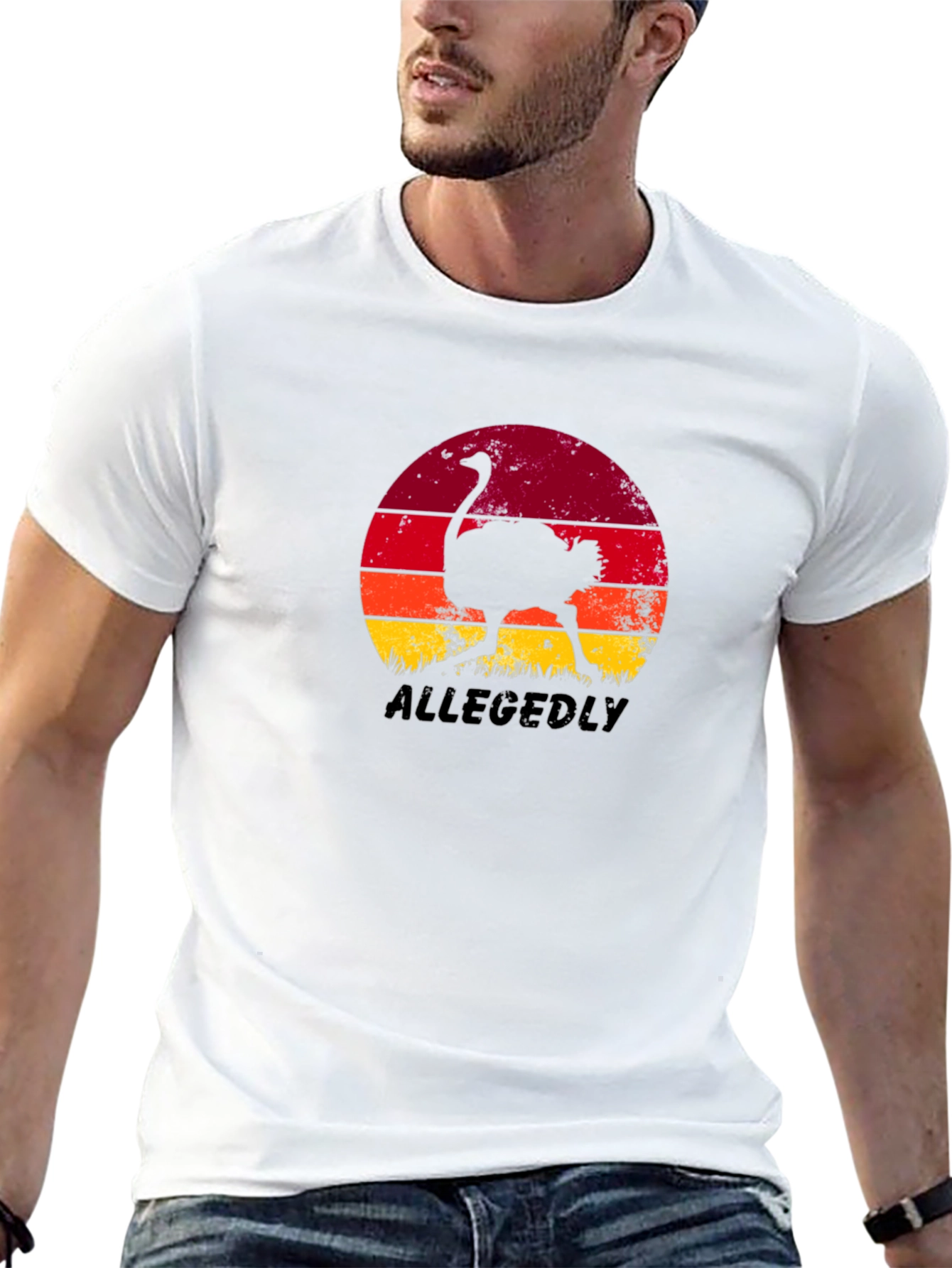 Allegedly Ostrich Graphic T-Shirt