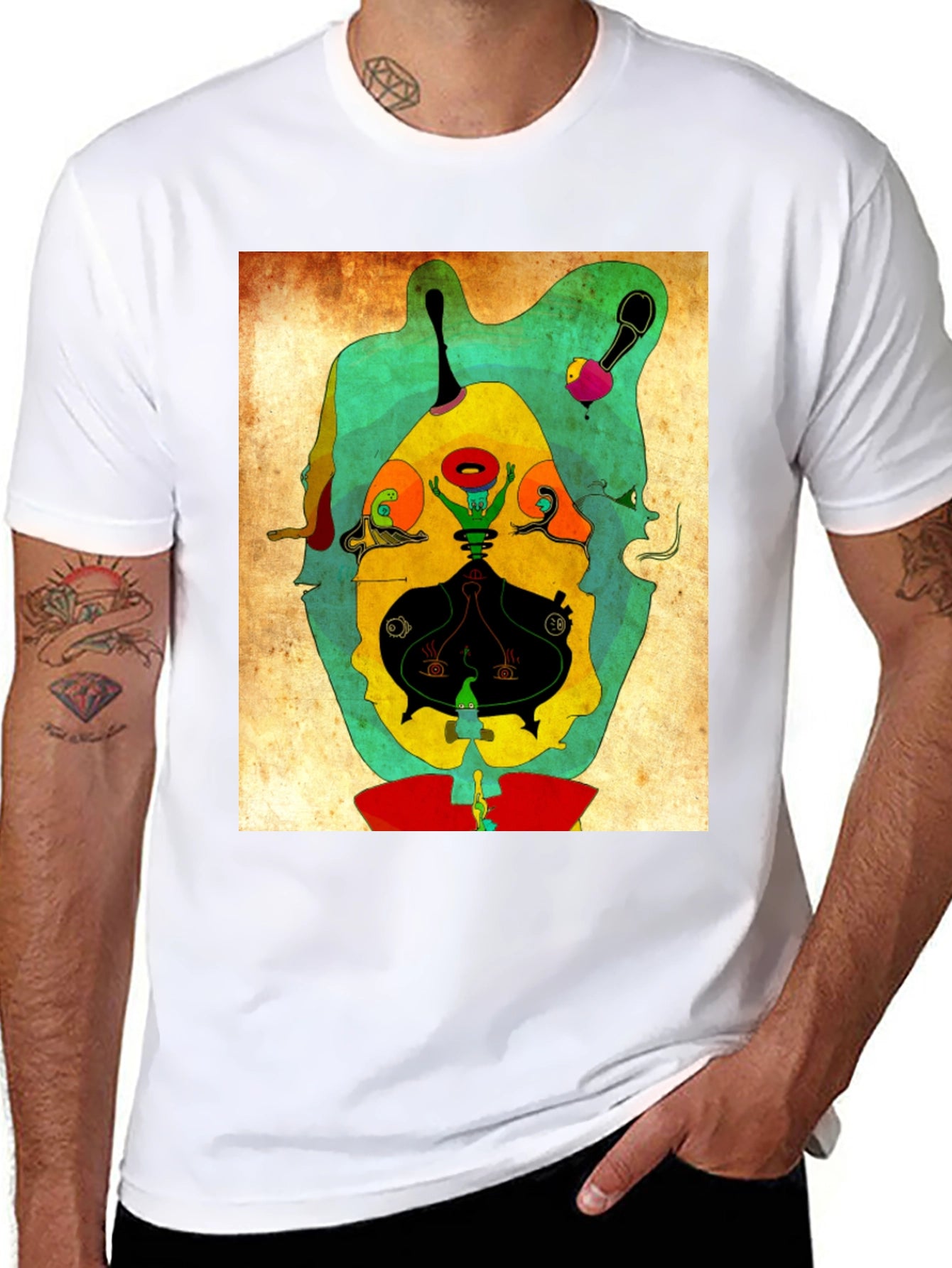 Abstract Art Graphic Tee - Unique & Stylish Design
