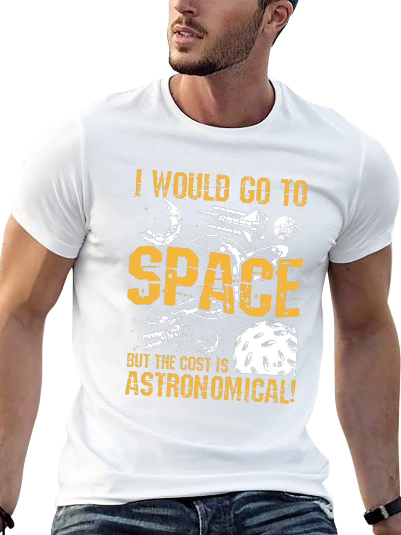 Space Travel Graphic Tee - Funny Astronomy T-Shirt