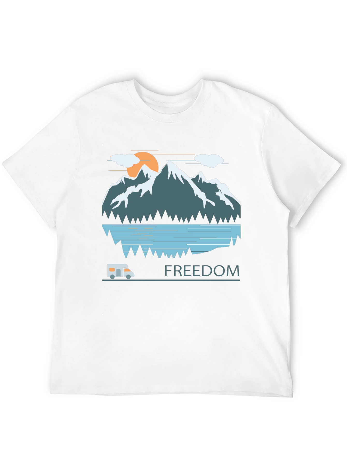 Adventure Awaits: Freedom Mountain Graphic Tee