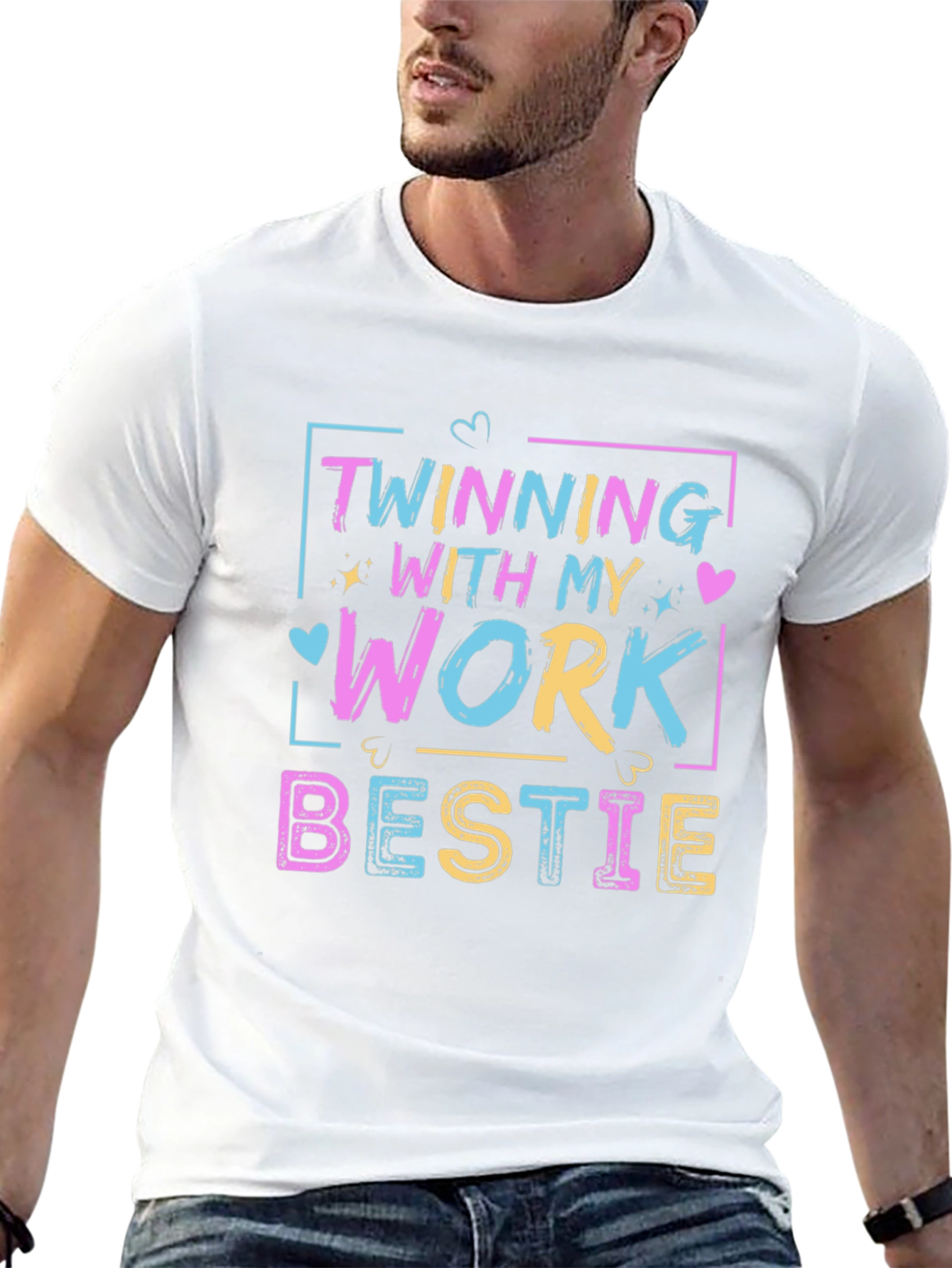 Twinning Work Bestie Graphic Tee