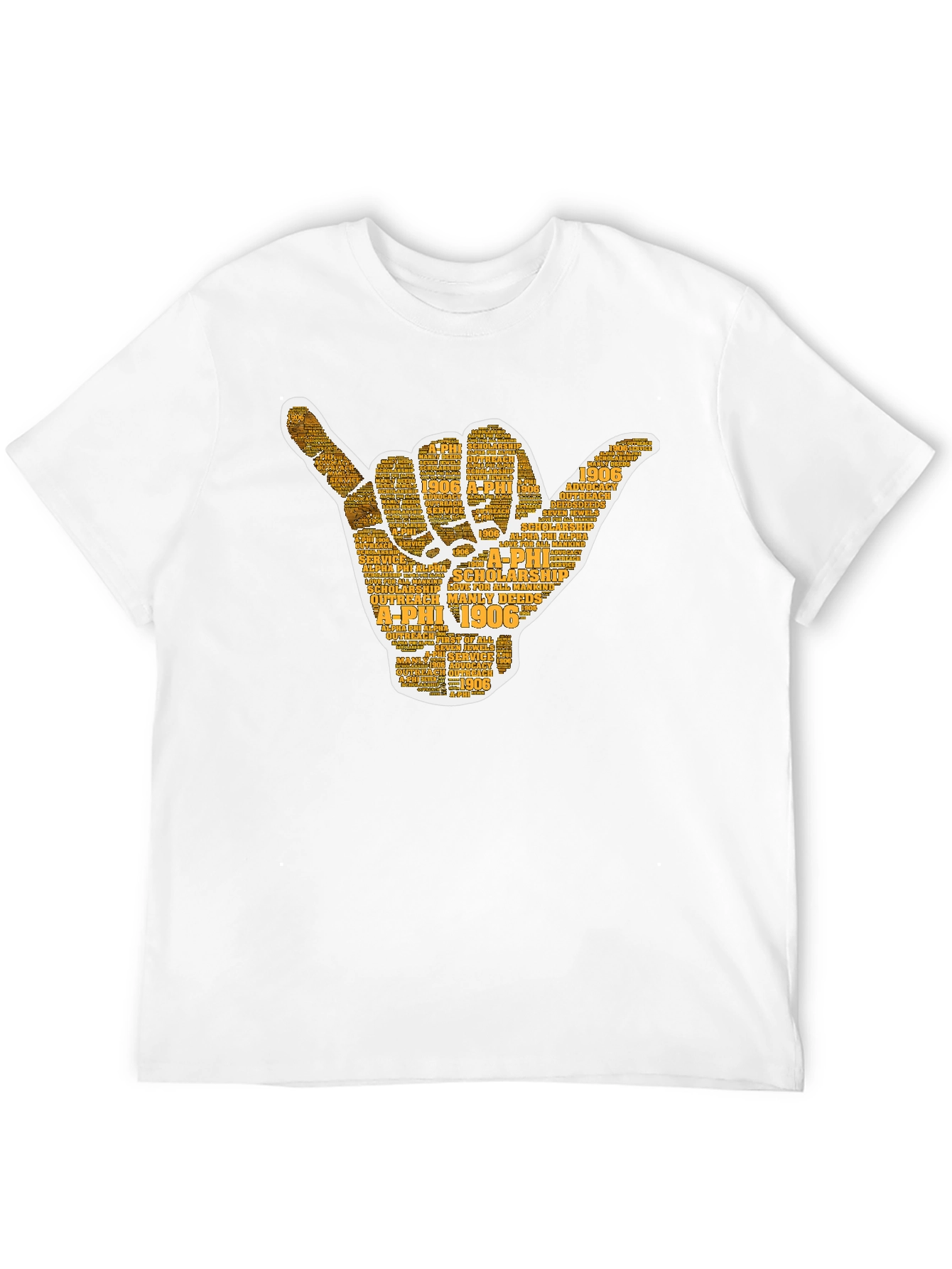 Alpha Phi Hand Sign Black T-Shirt