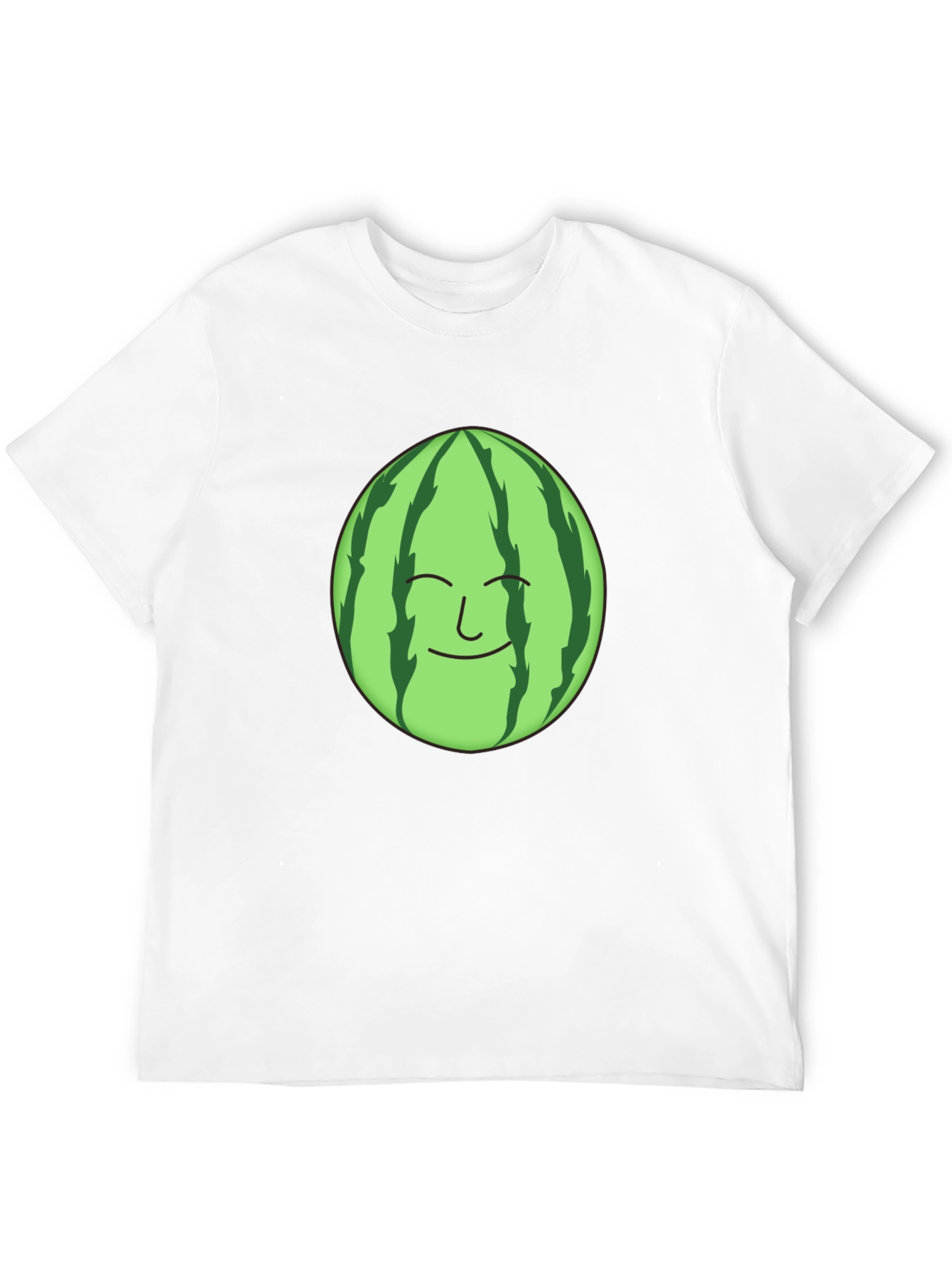 Funny Watermelon Face Graphic T-Shirt