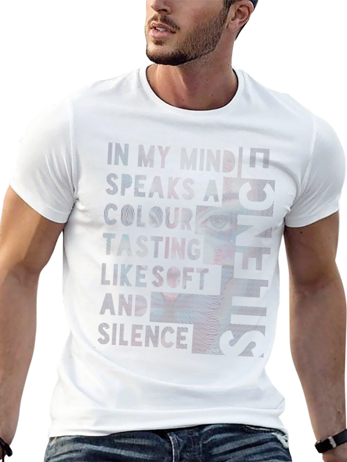 Abstract Graphic Print T-Shirt - Soft Style