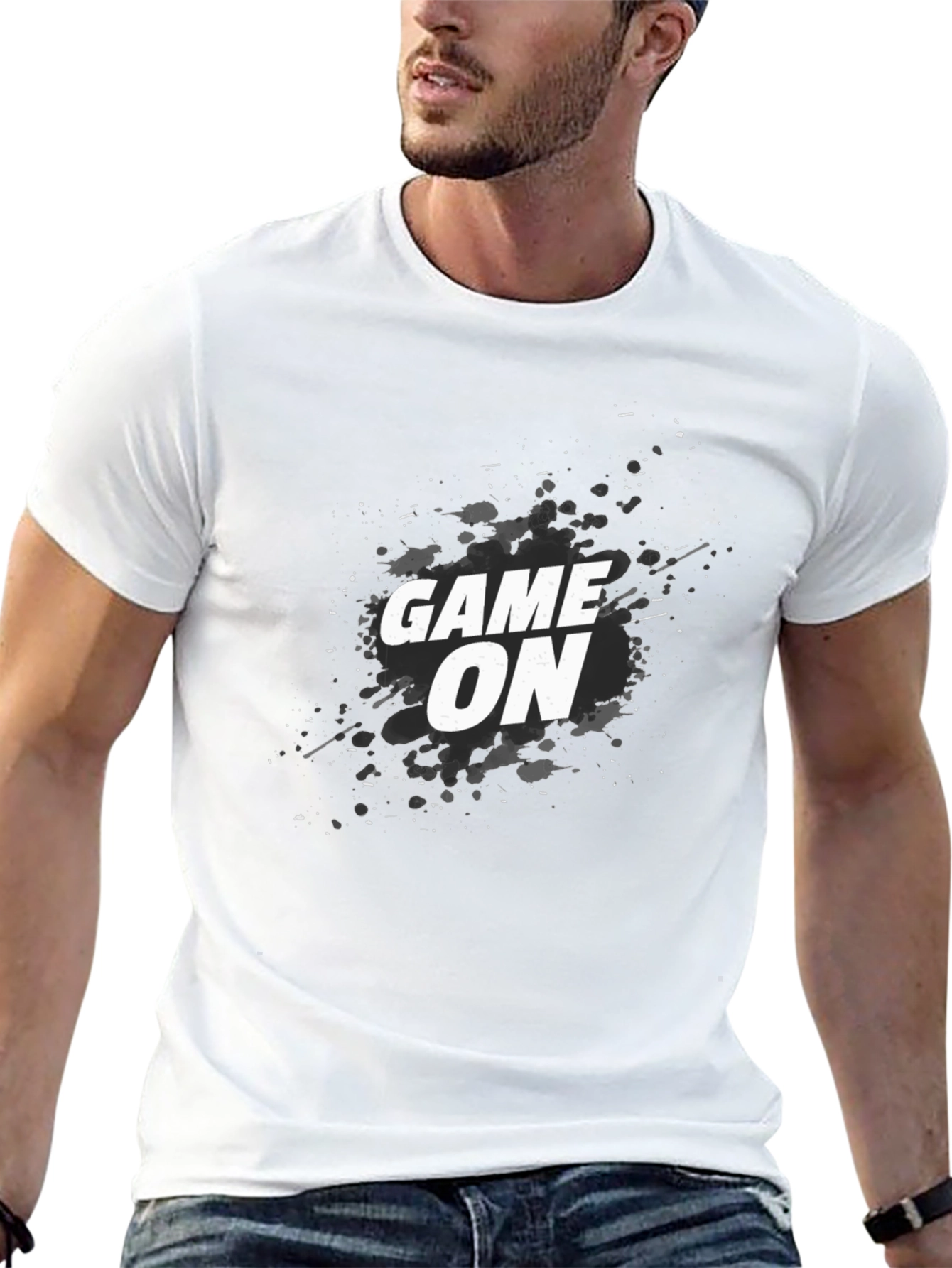 Game On Graphic Tee - Cool Casual Black T-Shirt