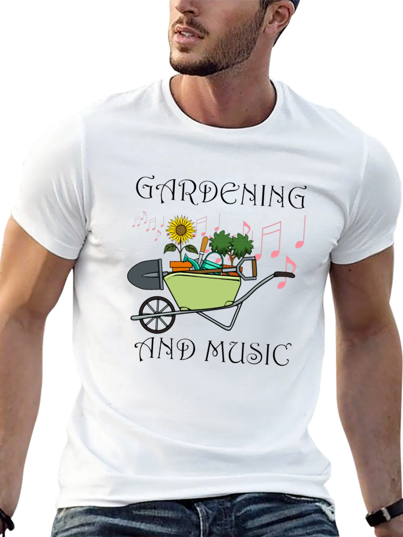 Gardening and Music Graphic Tee
