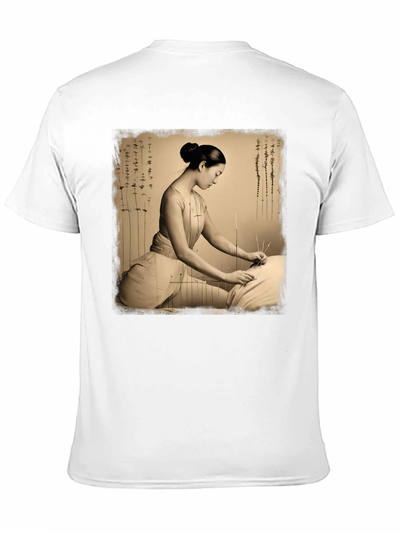 Acupuncture Art Graphic Tee Shirt