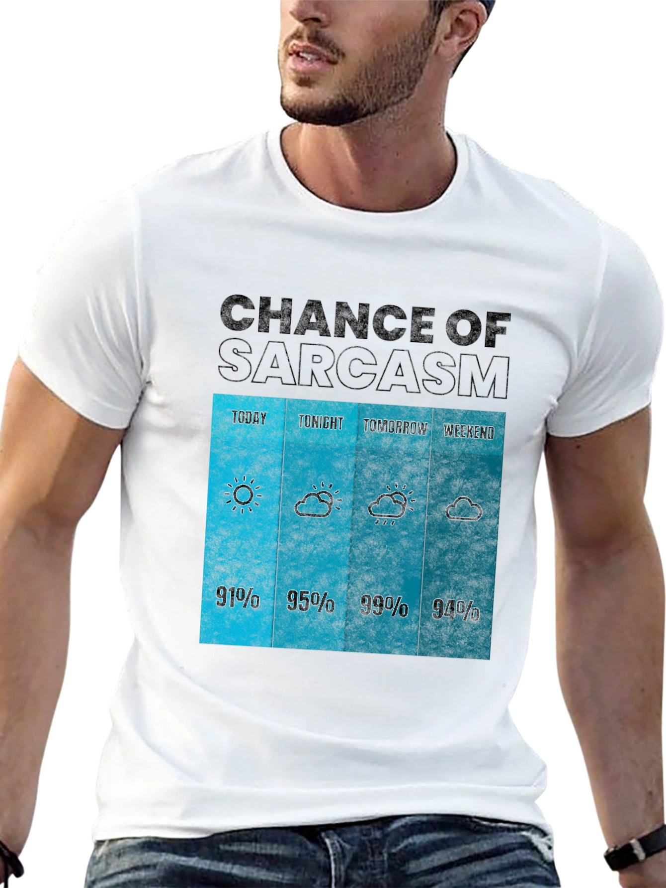 Sarcasm Weather Forecast Graphic Tee