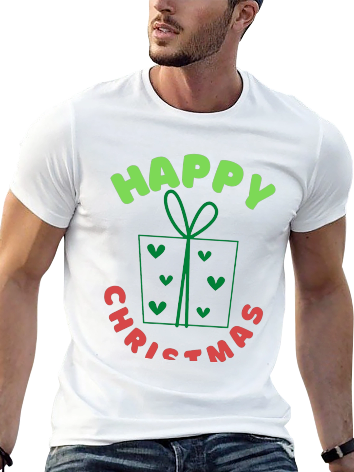 Happy Christmas T-Shirt - Holiday Festive Gift