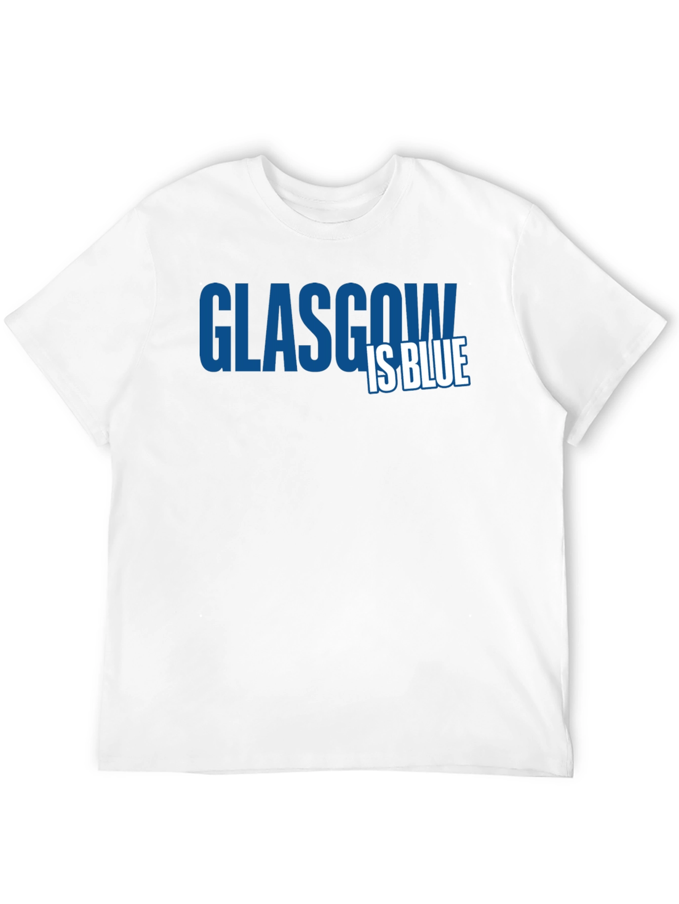 Glasgow is Blue T-Shirt - Classic Design