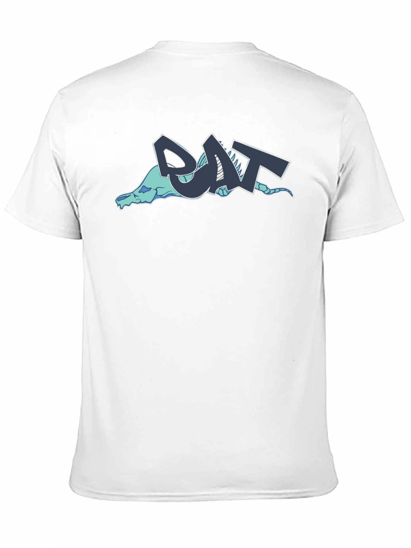 Abstract Rat Graphic Tee - Crew Neck Cotton T-Shirt