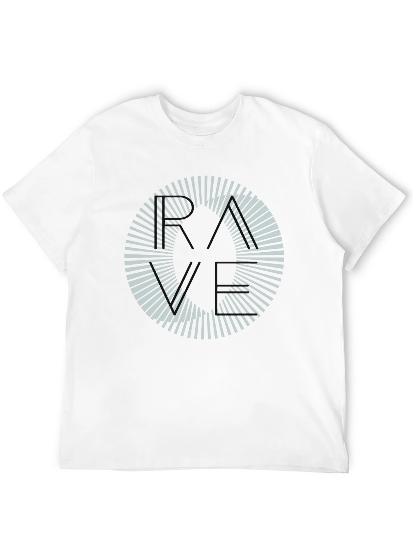 Abstract Circle Graphic Tee - Mens Black T-Shirt