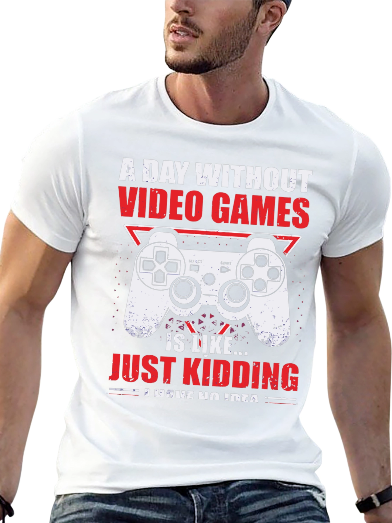 Gamer Graphic T-Shirt - A Day Without Video Games