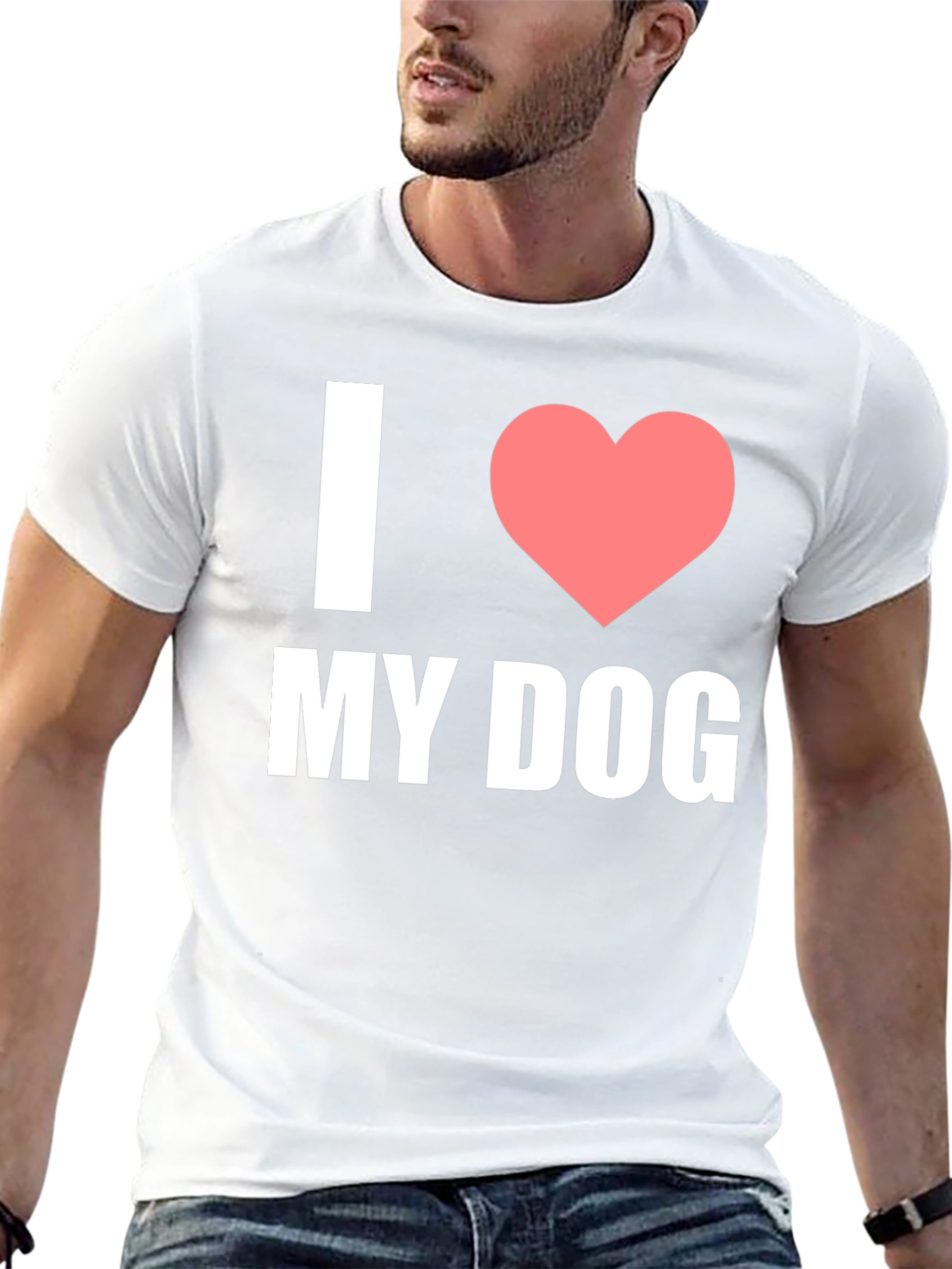 I Love My Dog T-Shirt – Cute Dog Lover Graphic Tee Gift
