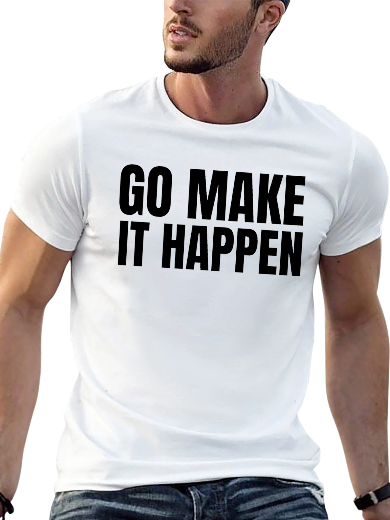 Inspirational Graphic Tee - Go Make It Happen