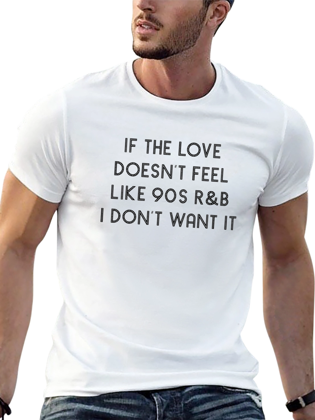 90s R&B Music Lovers Black T-Shirt
