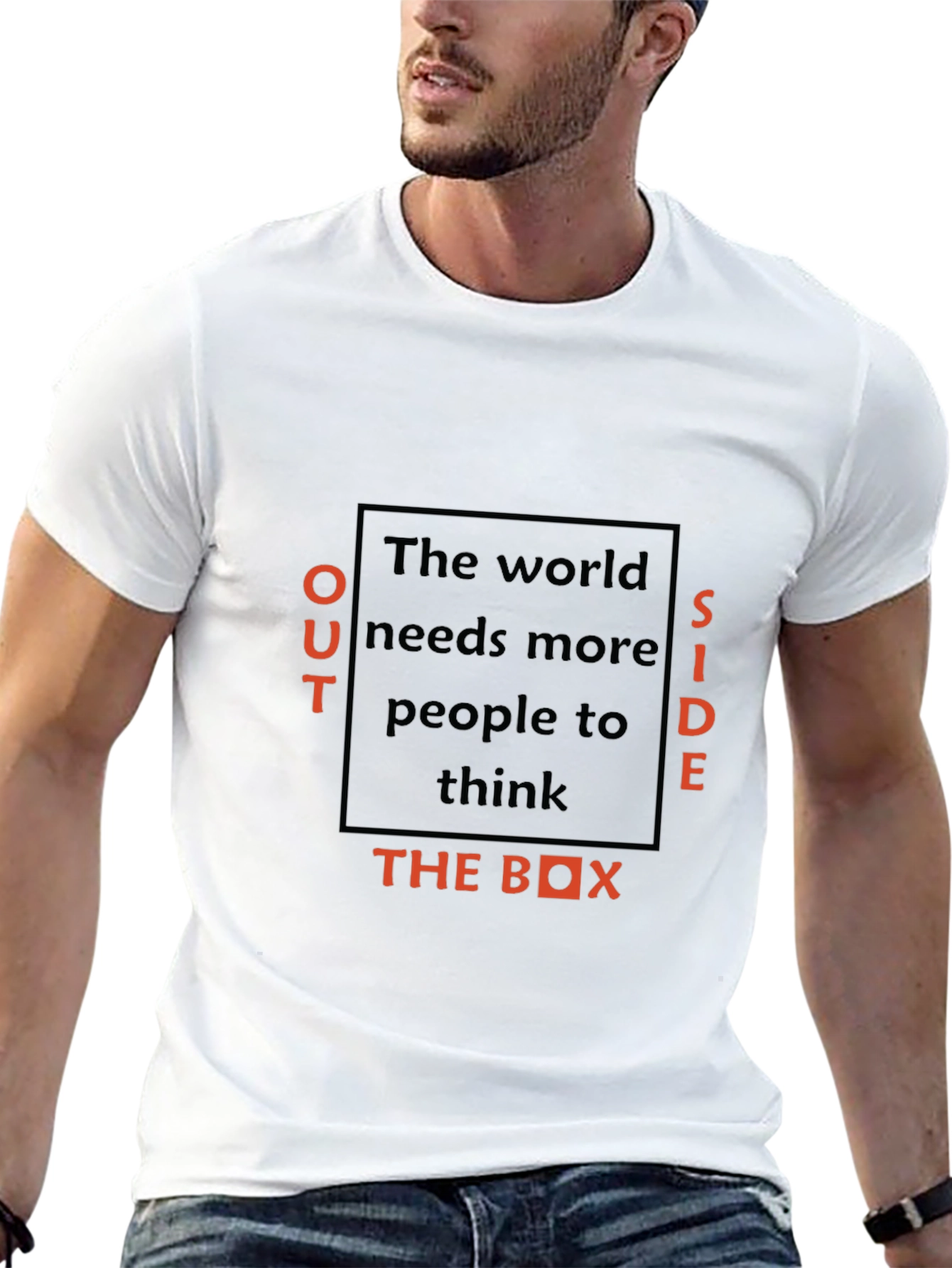 Think Outside the Box Black T-Shirt