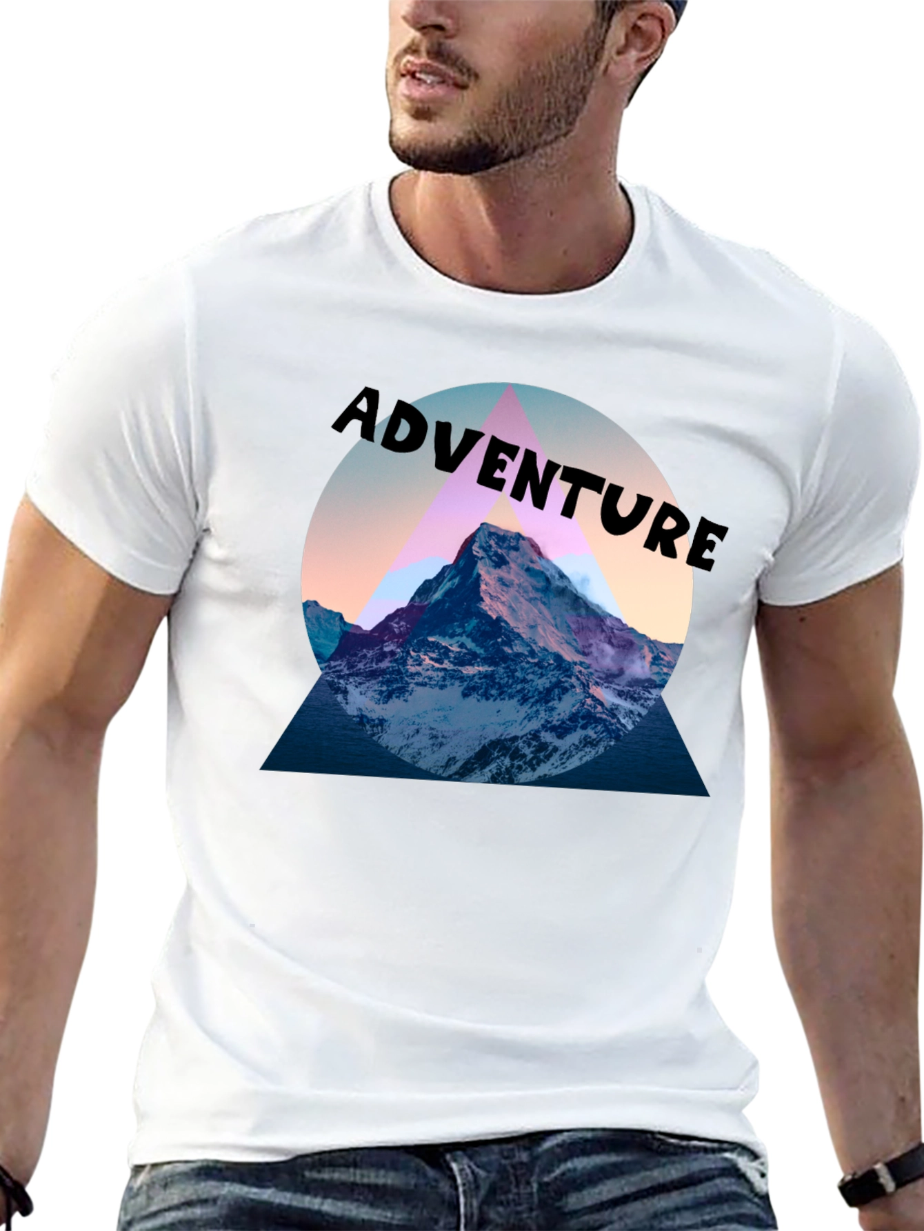Adventure Mountain Graphic Tee - Black