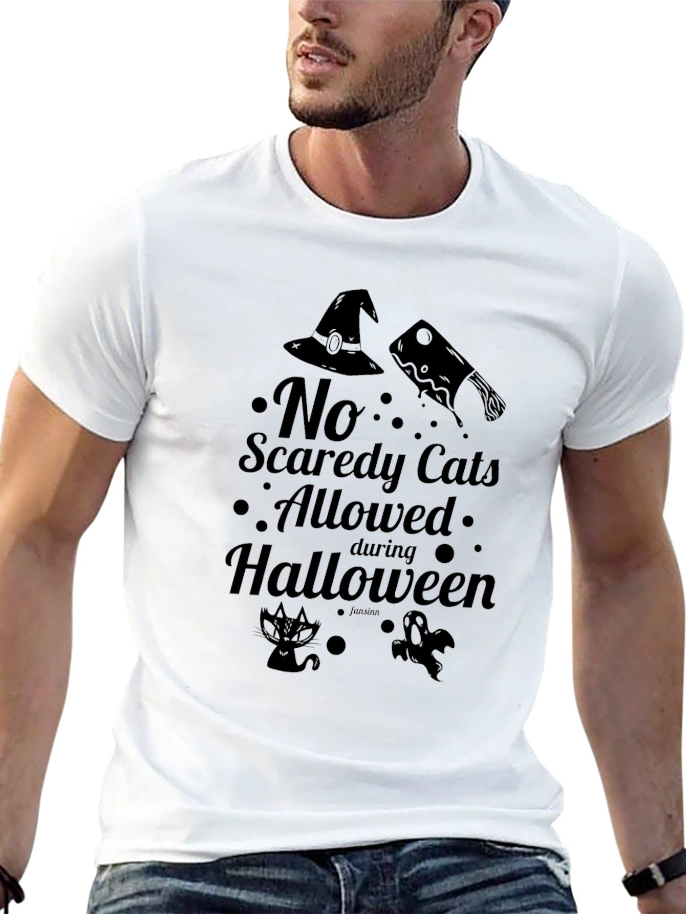 No Scaredy Cats Halloween T-Shirt