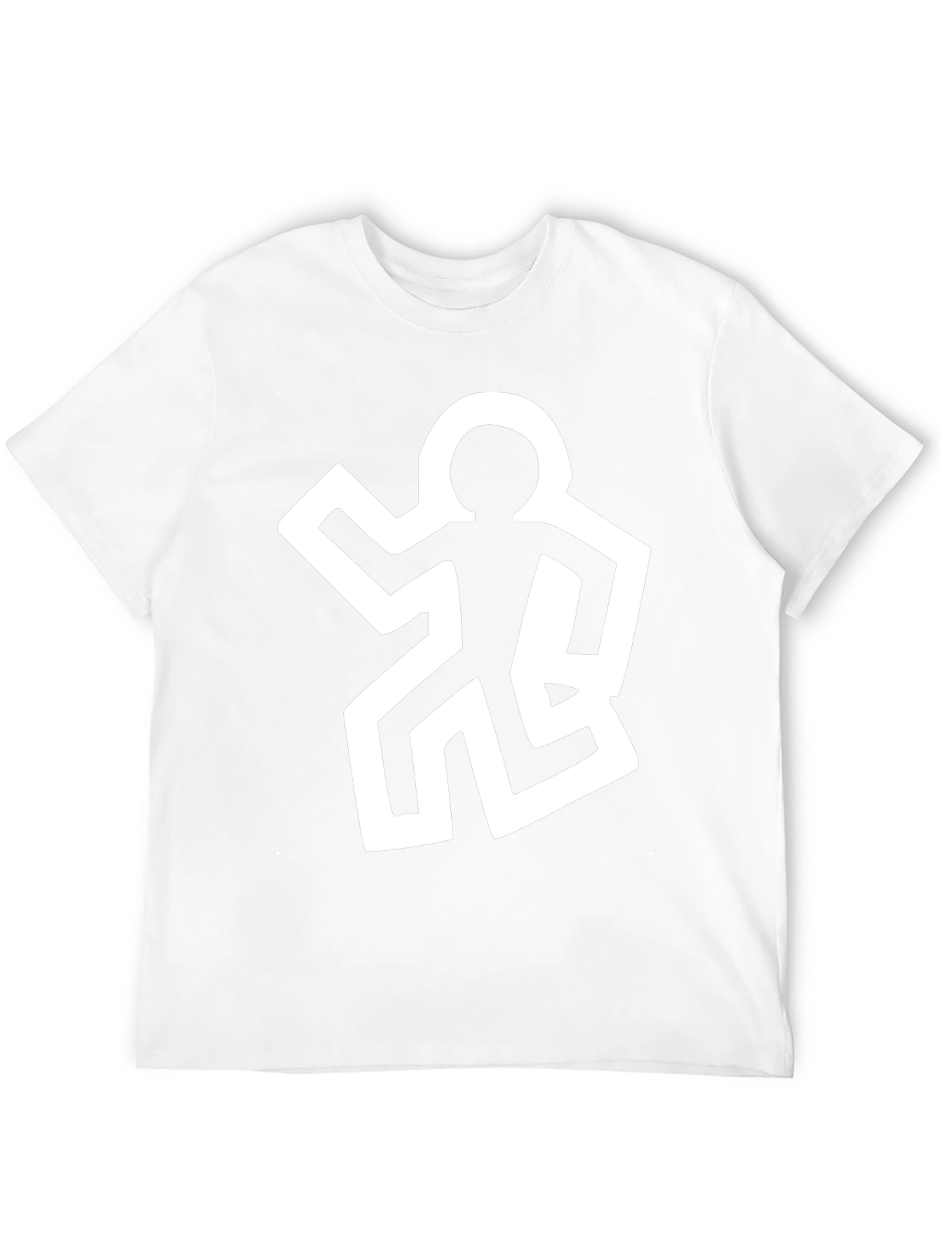 Abstract Man Graphic Black Tee