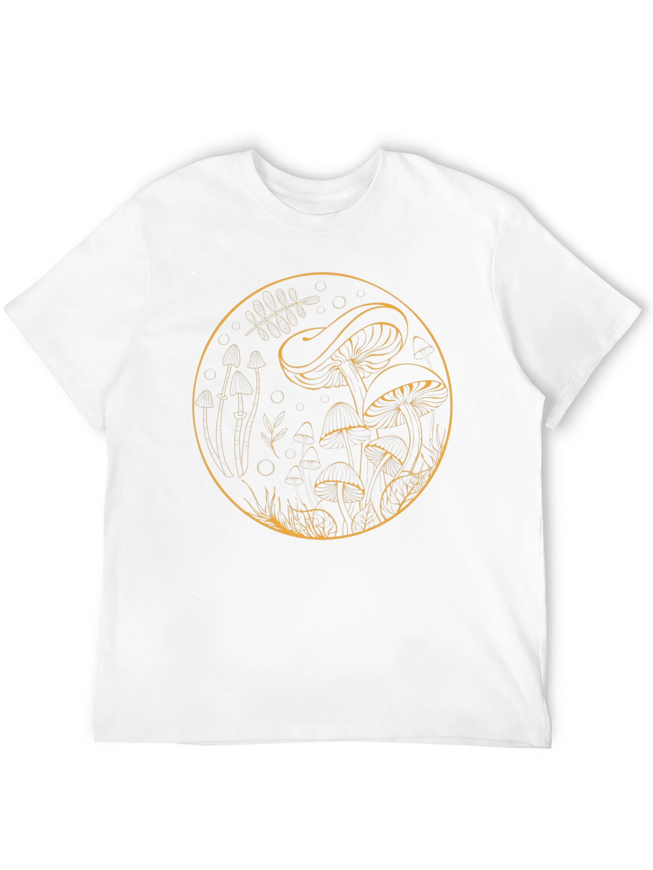 Mushroom Circle Graphic T-Shirt - Unisex Cotton Tee