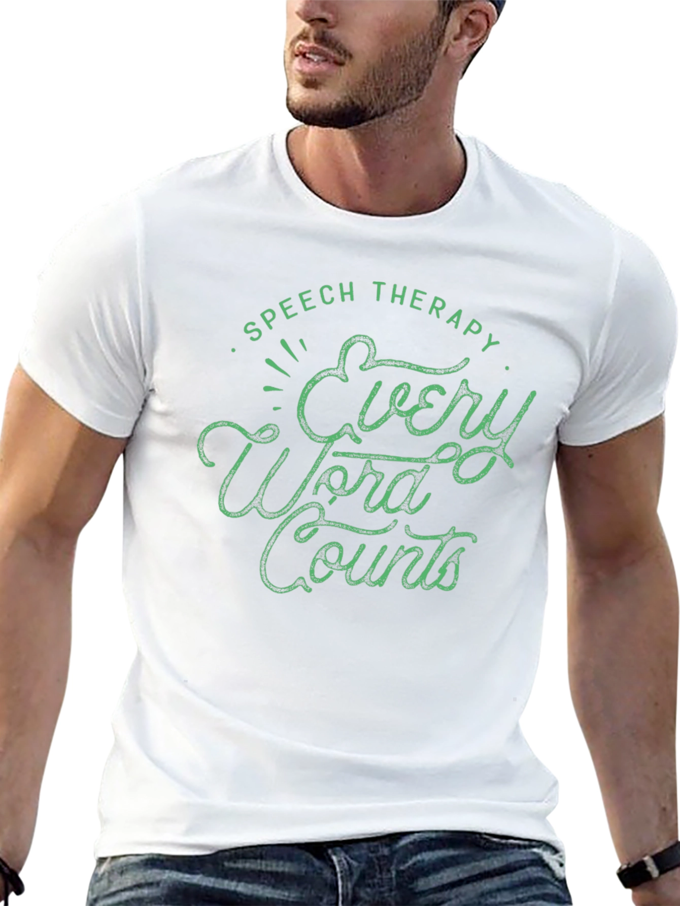 Speech Therapy Every Word Counts Graphic T-Shirt