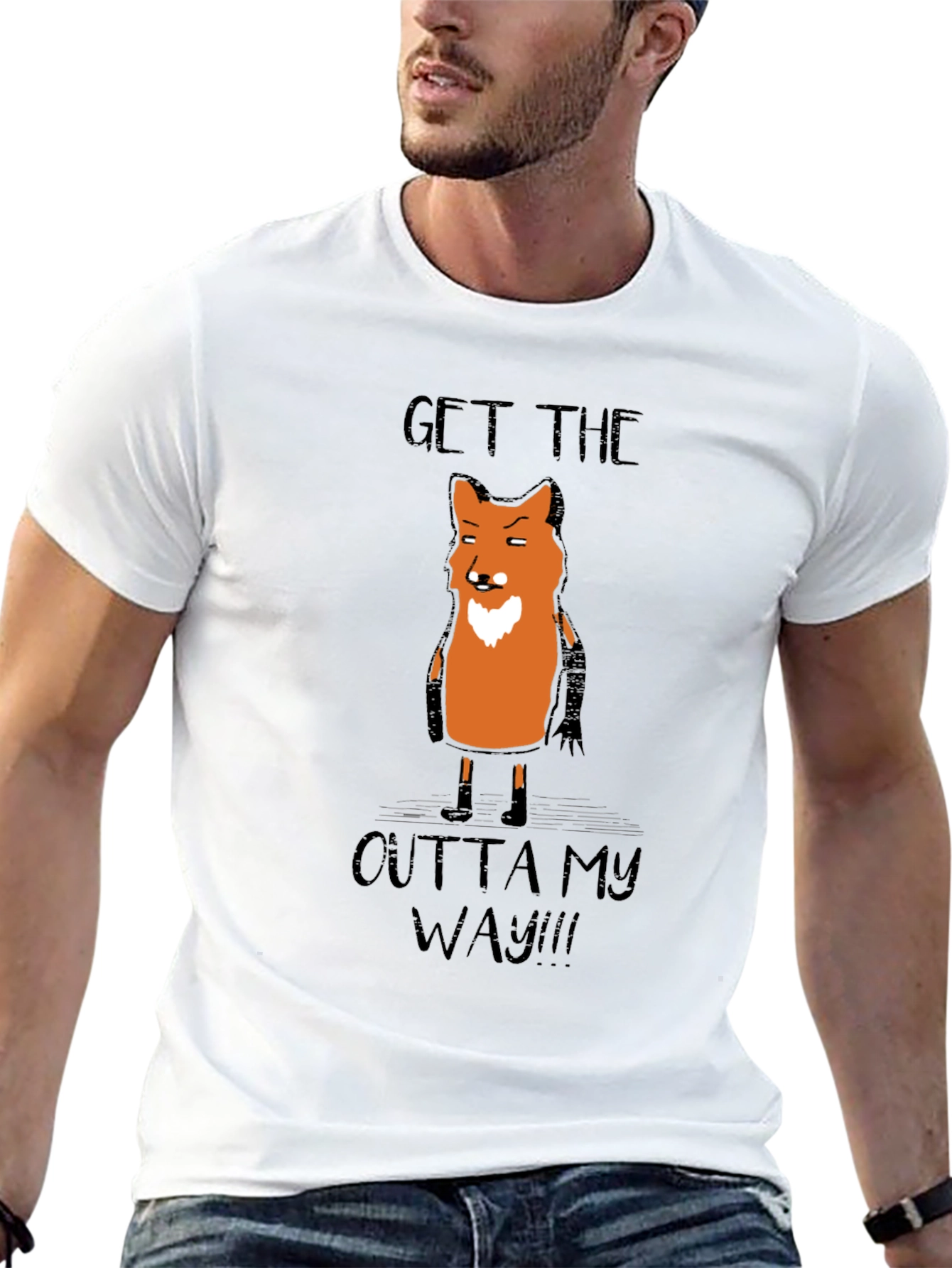 Get the Outta My Way Funny Fox Graphic Tee