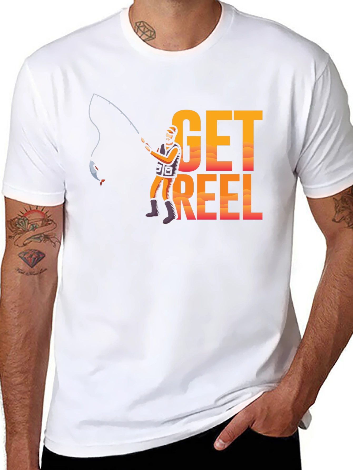 Get Reel Fishing T-Shirt - Anglers Graphic Tee