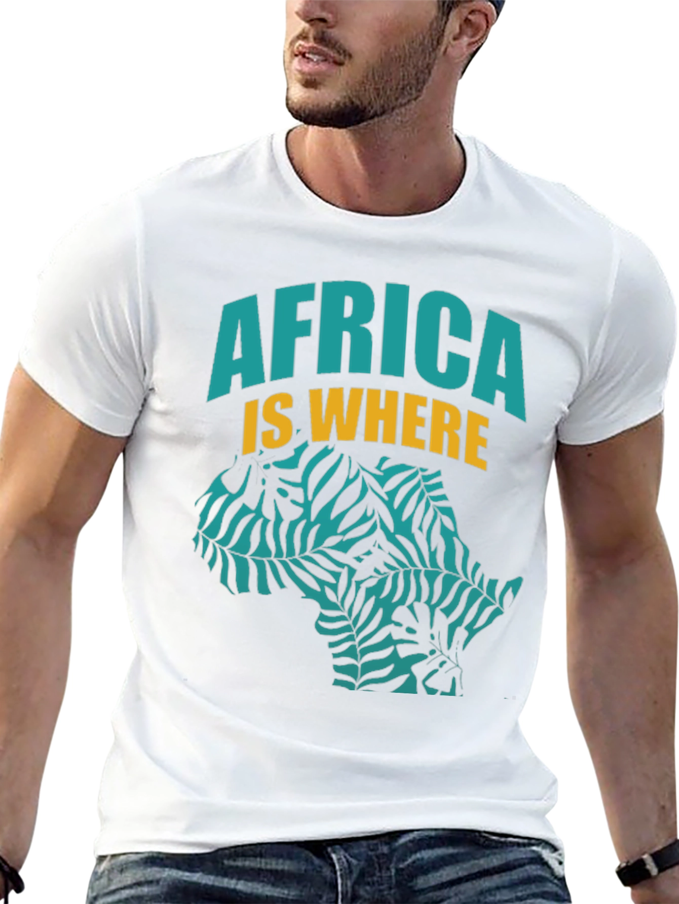 Africa Is Where Graphic Tee - Black